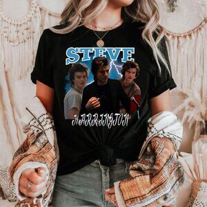 Steve Harrington/Joe Keery Collage Shirt | 80s TV Character Tee